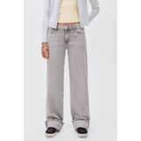 MANGO TEEN - Wide Leg Jeans - Grijs - Denim