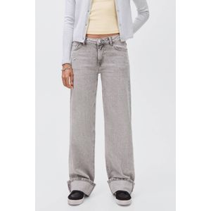 MANGO TEEN - Wide Leg Jeans - Grijs - Denim