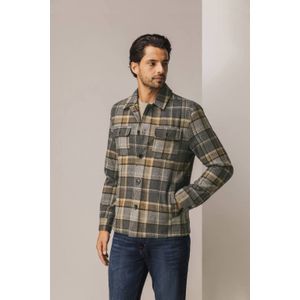 State of Art - Overshirt - Grijs - Ruitprint - Wol