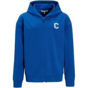 Coolcat sweatvest met logo blauw