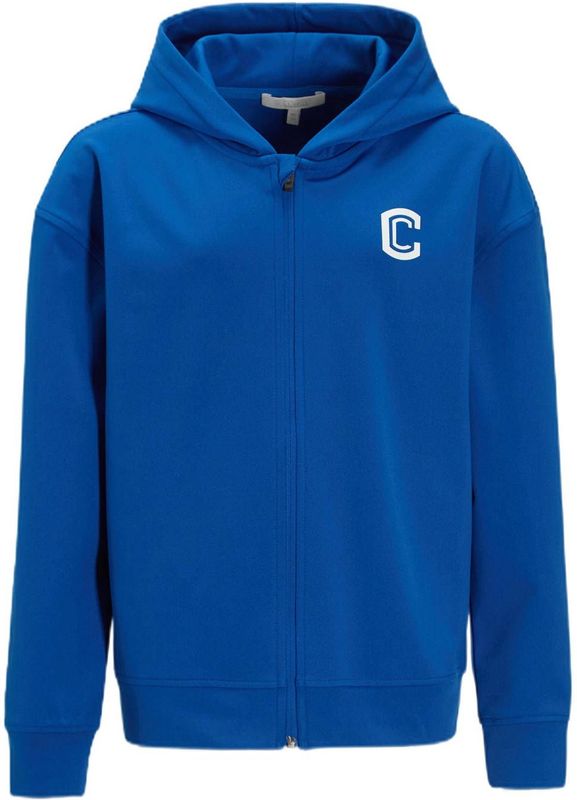 Coolcat sweatvest met logo blauw