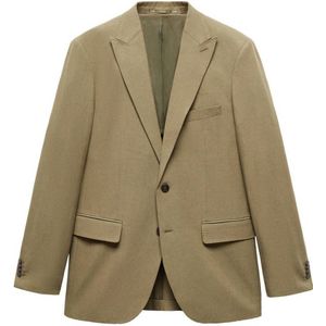 Mango Man slim fit colbert beige