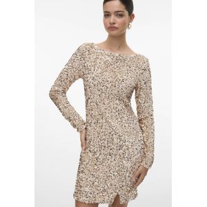 Vmbella - Korte Jurk - Feestjurk - Slim Fit - Lange Mouwen