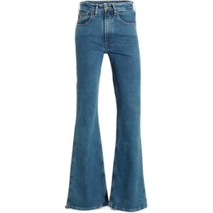 Lois high waist flared jeans Riley green stone