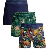 Muchachomalo boxershort RIO - set van 3 donkerblauw/groen