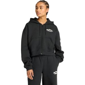 New Balance - Zwarte Zip Hoodie - Dames - Katoen