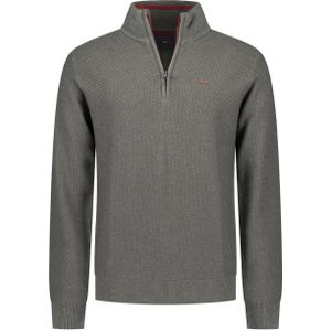 NZA - Groene - Katoenen Half Zip Trui