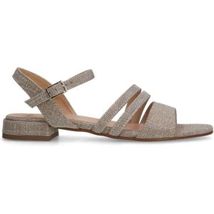 Manfield sandalen met glitter goud