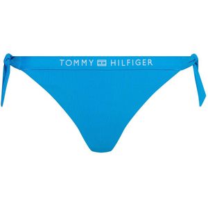 Tommy Hilfiger strik bikinibroekje met ribstructuur blauw
