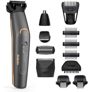BaByliss Graphite Precision 12 in 1 Multi-Trimmer Trimmerset MT987E - Precisie Baardtrimmer - Bodygroomer - Wenkbrauw/ Oor/ Neustrimmer