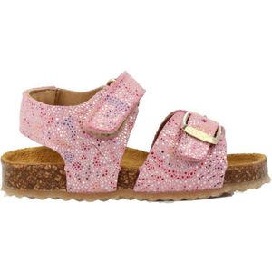 Develab leren sandalen roze