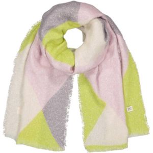 Barts geruite sjaal Taats groen/ecru/grijs