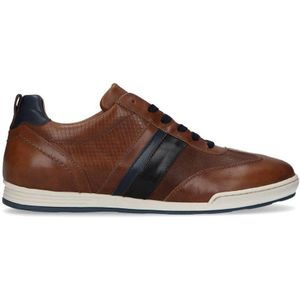 No Stress leren sneakers cognac