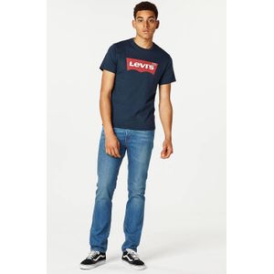 Levi's T-shirt met logo donkerblauw