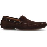 Manfield suède mocassins bruin