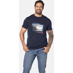 Jan Vanderstorm T-shirt Plus Size PITTER donkerblauw