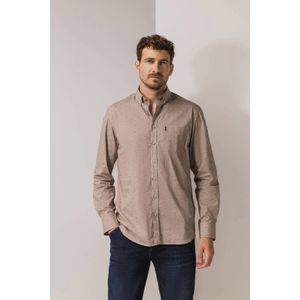 State of Art - Overhemd - Beige - Allover Print - Regular Fit