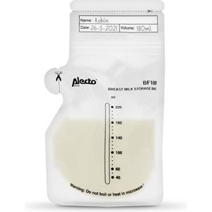 Alecto moedermelk bewaarzakjes (100 stuks)