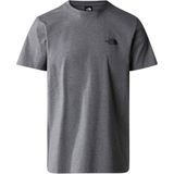 The North Face T-shirt Simple Dome grijs melange