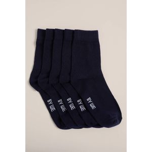 WE Fashion sokken - set van 5 donkerblauw