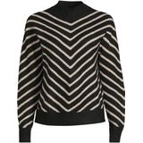 Geisha - Pullover - Zwart/zand - Turtleneck - Dames