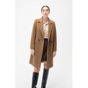 Caroll wollen manteljas camel