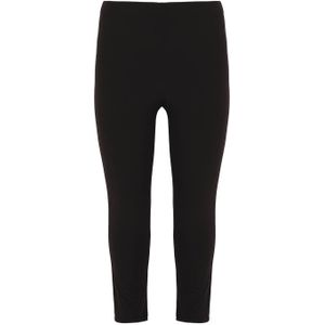 Yoek Cropped Slim Fit Tregging DOLCE van Travelstof Zwart