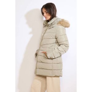 LOLALIZA gewatteerde jas lichtgroen