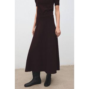 Mango A-lijn rok donkerrood