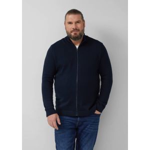 Gebreid Vest - Katoen - Troyerkraag - Normale Pasvorm - Schipperstruien