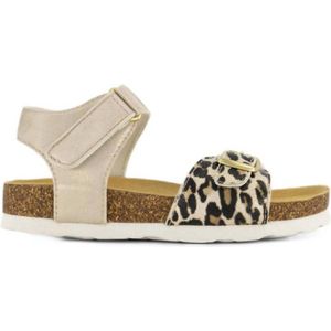 Graceland sandalen met panterprint goud