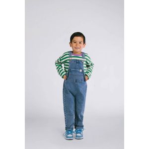 The New Chapter denim wide leg tuinbroek blauw