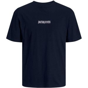 JACK & JONES JUNIOR T-shirt JORLAFAYETTE met tekst donkerblauw