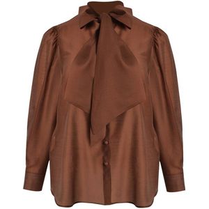 Mat Fashion blouse bruin
