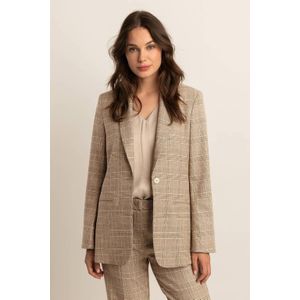 Expresso - Travelstof Blazer - Bruin - Regular