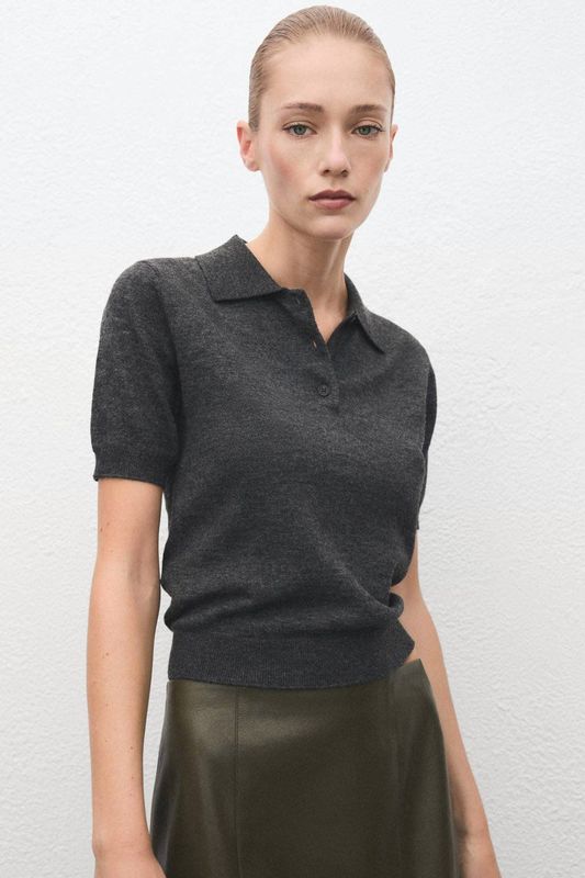 Mango - Gebreide Trui - Grijs