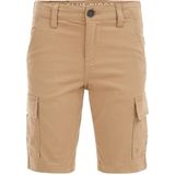 WE Fashion tapered fit cargo short dark wet sand