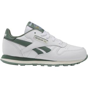 Reebok Classics Classic Leather Sneakers Wit/Donkergroen