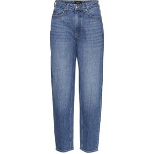 VERO MODA high waist mom jeans VMTESSA medium blue denim