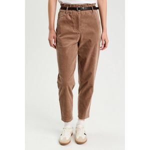 Cache Cache corduroy mom high waist paperbag broek taupe