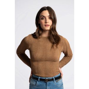 NIKKIE - Top - Ecru - Met Lurex