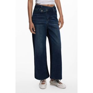Desigual - Gecombineerde Flare Jeans - Effen - Cropped Flare - Regular Waist