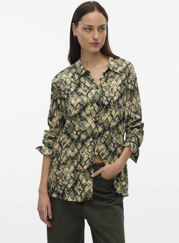 VERO MODA - VMCINDY JEAN LS SHIRT WVN GA - Blouse - Dames