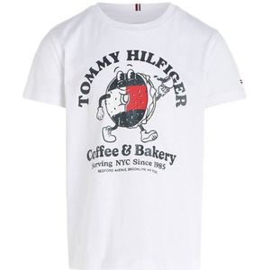 Tommy Hilfiger T-shirt TOMMY BAGELS met printopdruk wit