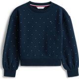 Tommy Hilfiger sweater met stippen donkerblauw