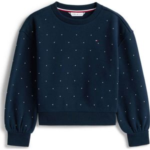 Tommy Hilfiger sweater met stippen donkerblauw