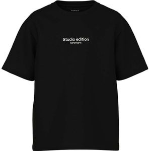 NAME IT KIDS T-shirt NKMBRODY met tekst zwart