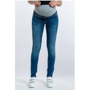 LOVE2WAIT skinny zwangerschapsjeans donkerblauw