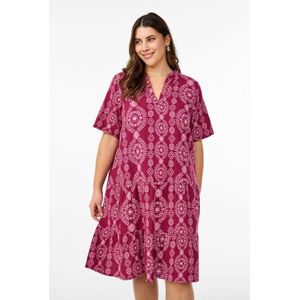 Zizzi zomerjurk fuchsia