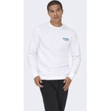 Only & Sons - ONSCERES SKI - Sweatshirt - Cyaan Blauw / Wit